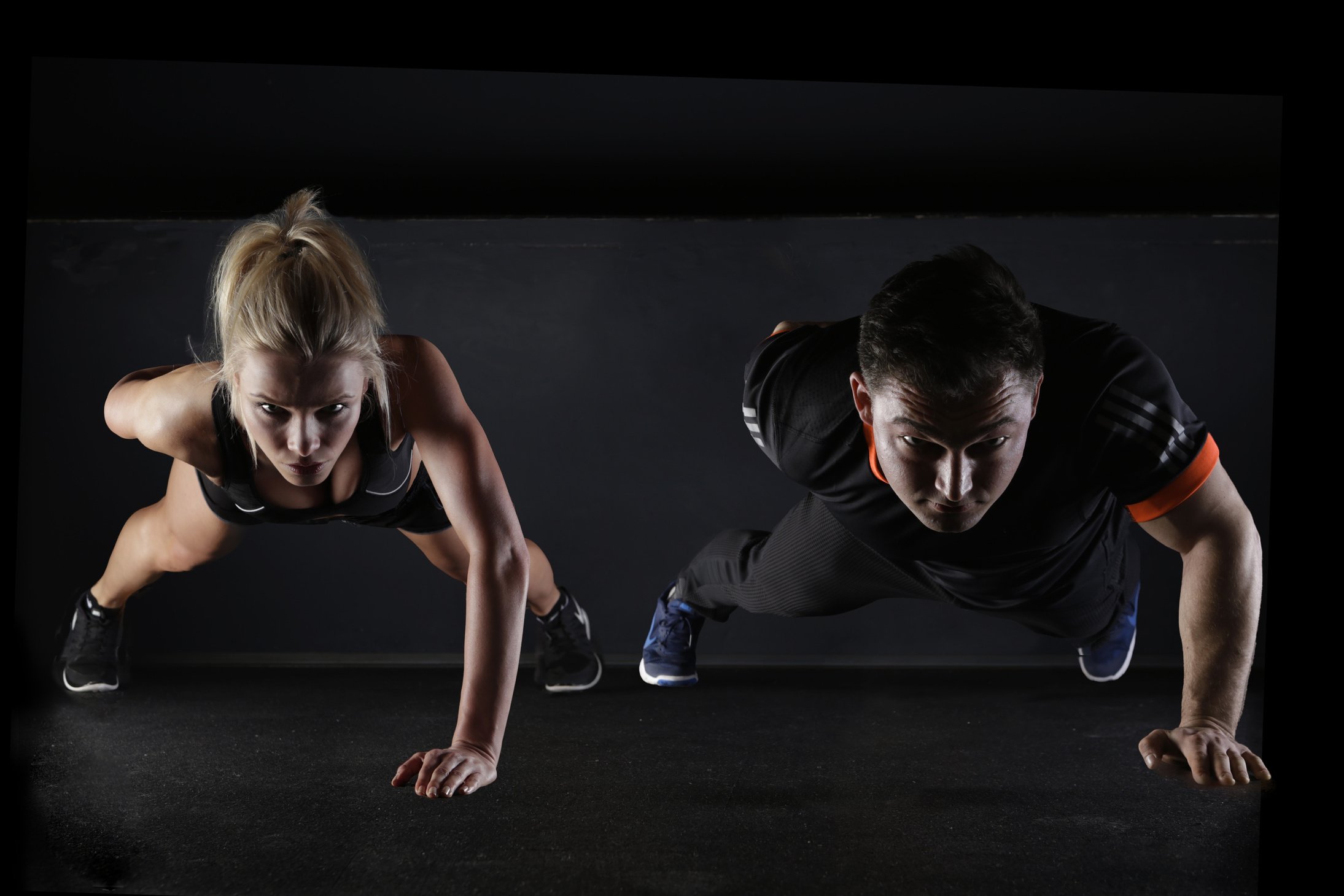 Two People Working Out